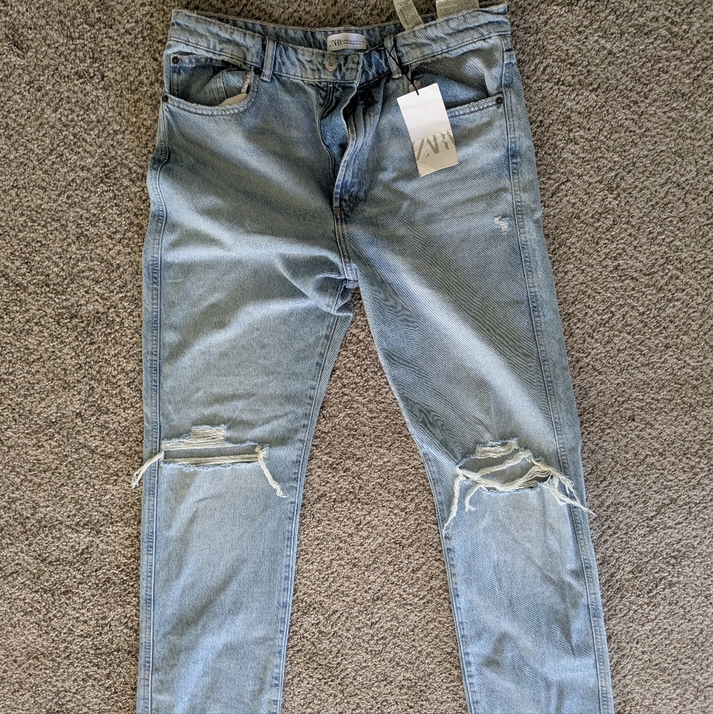 Zara Light Blue Boot Cut Jeans